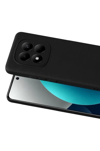 Mey İthalat®   Redmi Note 15 4G Nano içi Kadife Silikon - Siyah