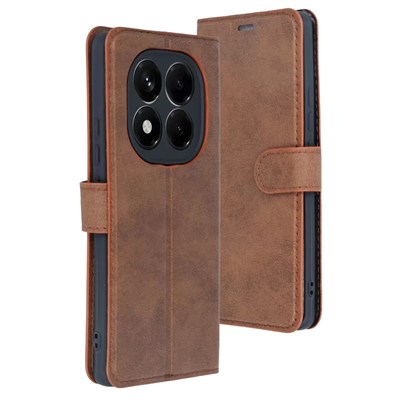 Mey İthalat®   Redmi Note 15 4G Trend S Plus Kapaklı Kılıf - Taba