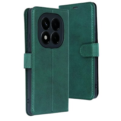 Mey İthalat®   Redmi Note 15 4G Trend S Plus Kapaklı Kılıf - Yeşil