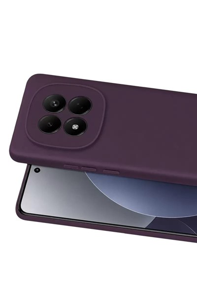 Mey İthalat®   Redmi Note 15 Pro 4G First Silikon - Mürdüm