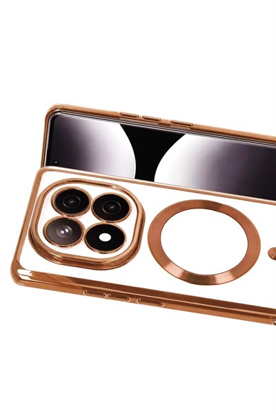 Mey İthalat®   Redmi Note 15 Pro 4G Kross Magneticsafe Kapak - Turuncu