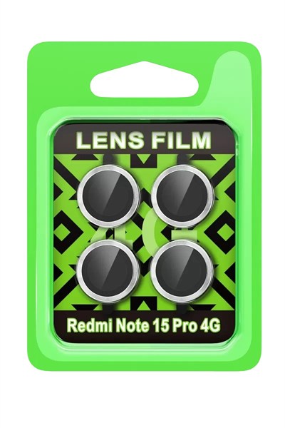 Mey İthalat®   Redmi Note 15 Pro 4G Raze Metal Kamera Lens - Gümüş