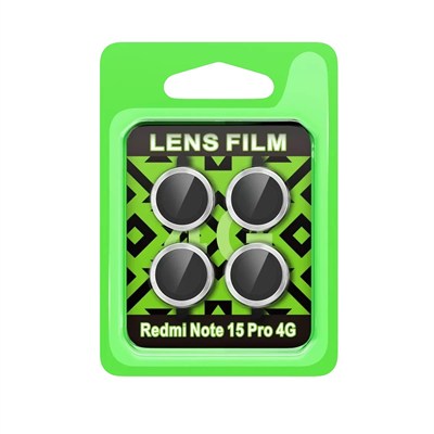 Mey İthalat®   Redmi Note 15 Pro 4G Raze Metal Kamera Lens - Gümüş
