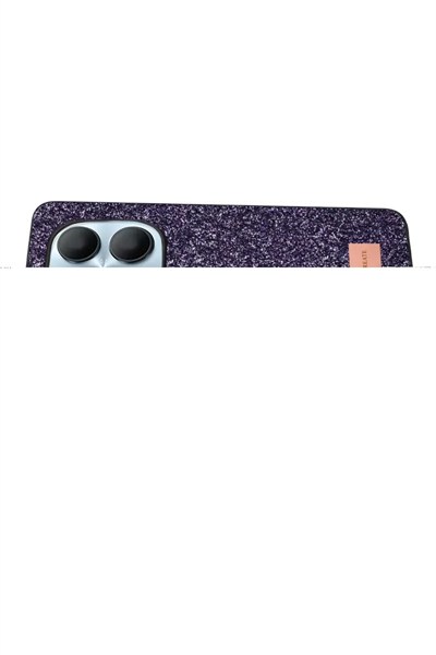 Mey İthalat®   Redmi Note 15 Pro 5G Bright Simli Kapak - Derin Mor