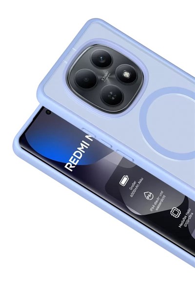 Mey İthalat®   Redmi Note 15 Pro 5G Jota Magsafe Kapak - Açık Mavi