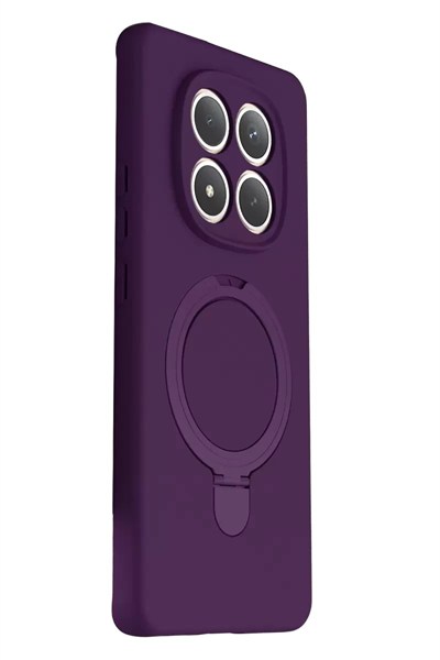 Mey İthalat®   Redmi Note 15 Pro 5G Regal Magsafe Standlı Kapak - Derin Mor