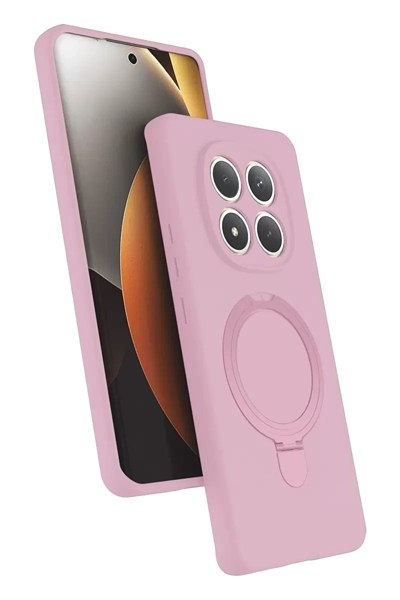 Mey İthalat®   Redmi Note 15 Pro 5G Regal Magsafe Standlı Kapak - Açık Pembe