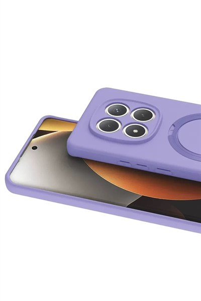 Mey İthalat®   Redmi Note 15 Pro 5G Regal Magsafe Standlı Kapak - Lila