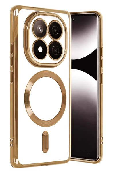 Mey İthalat®   Redmi Note 15 Pro Plus 5G Kross Magneticsafe Kapak - Gold