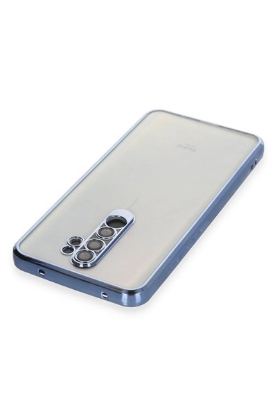 Mey İthalat®   Redmi Note 8 Pro Kılıf  Lensli Silikon - Açık Mavi