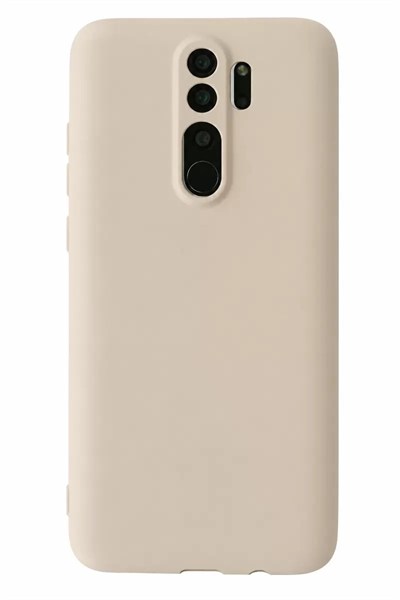 Mey İthalat®   Redmi Note 8 Pro Kılıf First Silikon - Krem