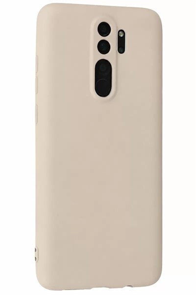 Mey İthalat®   Redmi Note 8 Pro Kılıf First Silikon - Krem
