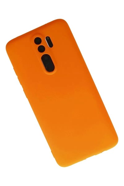 Mey İthalat®   Redmi Note 8 Pro Kılıf First Silikon - Turuncu