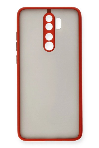 Mey İthalat®   Redmi Note 8 Pro Kılıf Montreal Silikon Kapak - Kırmızı