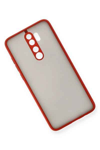 Mey İthalat®   Redmi Note 8 Pro Kılıf Montreal Silikon Kapak - Kırmızı