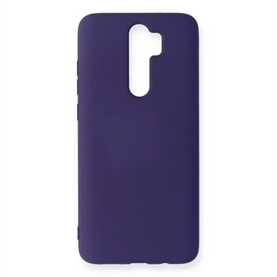 Mey İthalat®   Redmi Note 8 Pro Kılıf Nano içi Kadife Silikon - Mor