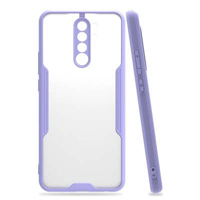 Mey İthalat®   Redmi Note 8 Pro Kılıf Platin Silikon - Lila
