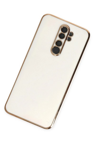 Mey İthalat®   Redmi Note 8 Pro Kılıf Volet Silikon - Beyaz