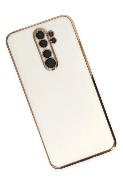 Mey İthalat®   Redmi Note 8 Pro Kılıf Volet Silikon - Beyaz