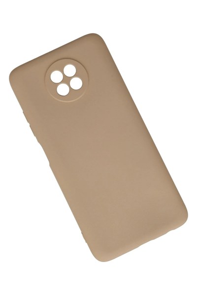 Mey İthalat®   Redmi Note 9 5G Kılıf Nano içi Kadife Silikon - Bej