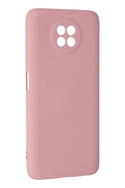 Mey İthalat®   Redmi Note 9 5G Kılıf Nano içi Kadife Silikon - Pembe