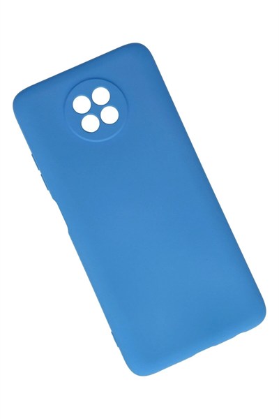 Mey İthalat®   Redmi Note 9 5G Kılıf Nano içi Kadife Silikon - Mavi