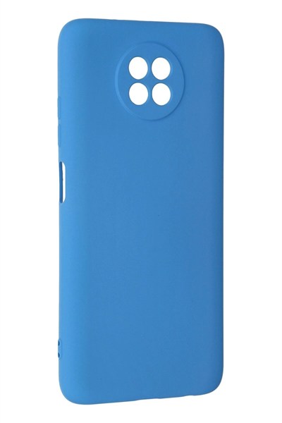 Mey İthalat®   Redmi Note 9 5G Kılıf Nano içi Kadife Silikon - Mavi