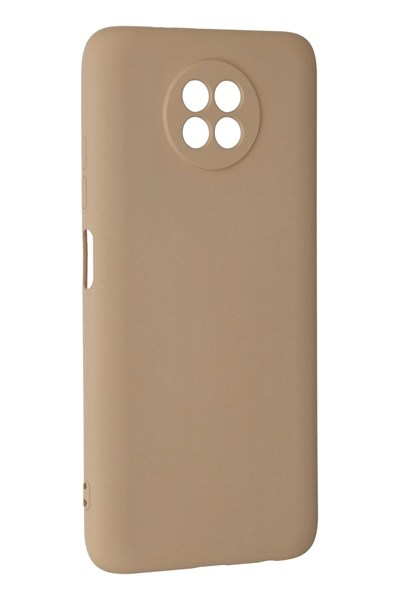 Mey İthalat®   Redmi Note 9 5G Kılıf Nano içi Kadife Silikon - Bej