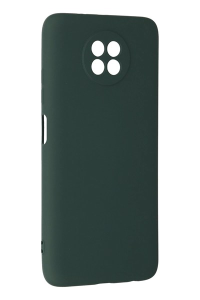 Mey İthalat®   Redmi Note 9 5G Kılıf Nano içi Kadife Silikon - Koyu Yeşil