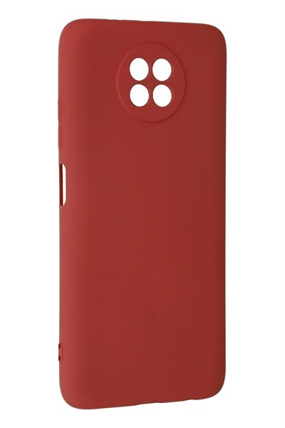 Mey İthalat®   Redmi Note 9 5G Kılıf Nano içi Kadife Silikon - Kiremit