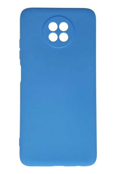 Mey İthalat®   Redmi Note 9 5G Kılıf Nano içi Kadife Silikon - Mavi