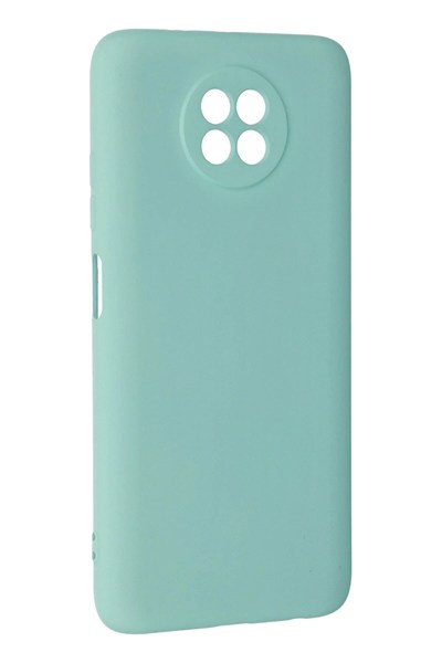 Mey İthalat®   Redmi Note 9 5G Kılıf Nano içi Kadife Silikon - Turkuaz