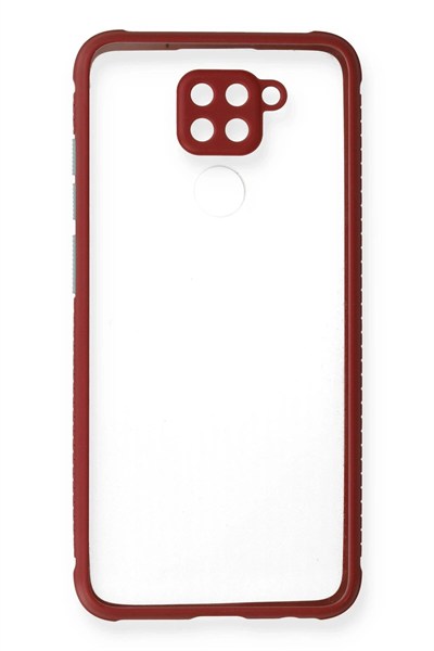 Mey İthalat®   Redmi Note 9 Kılıf Miami Şeffaf Silikon - Fuşya