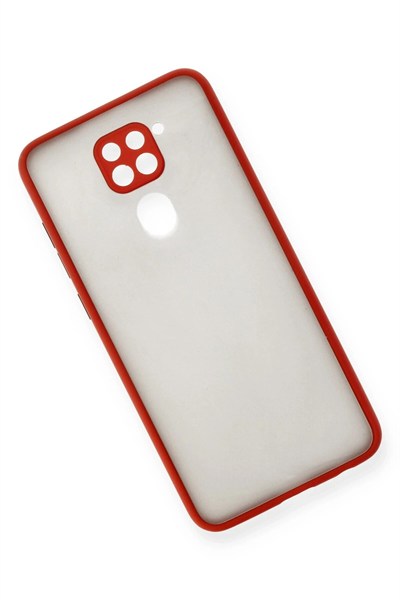 Mey İthalat®   Redmi Note 9 Kılıf Montreal Silikon Kapak - Kırmızı