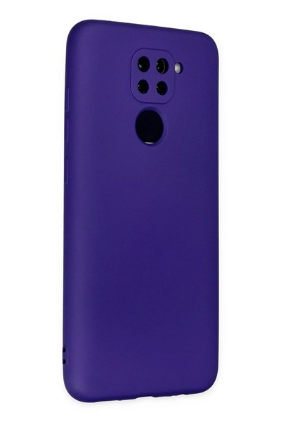 Mey İthalat®   Redmi Note 9 Kılıf Nano içi Kadife Silikon - Mor
