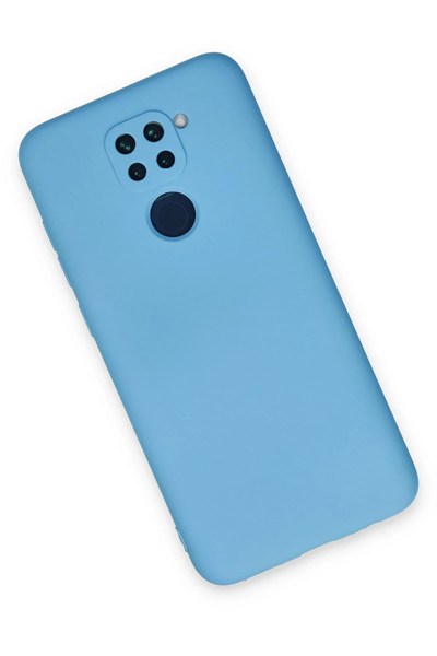 Mey İthalat®   Redmi Note 9 Kılıf Nano içi Kadife Silikon - Mavi