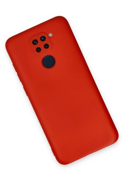 Mey İthalat®   Redmi Note 9 Kılıf Nano içi Kadife Silikon - Kırmızı