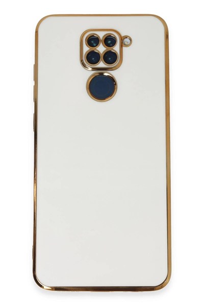 Mey İthalat®   Redmi Note 9 Kılıf Volet Silikon - Beyaz