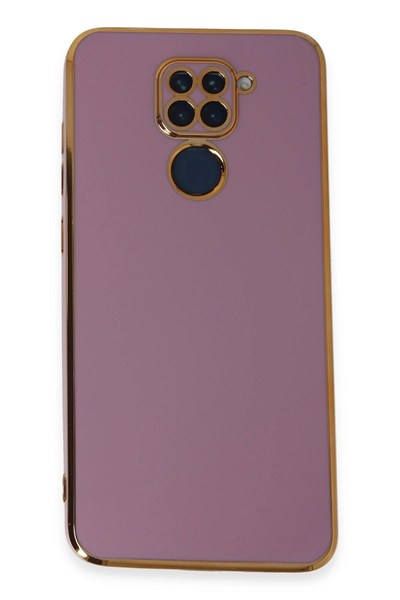 Mey İthalat®   Redmi Note 9 Kılıf Volet Silikon - Mor