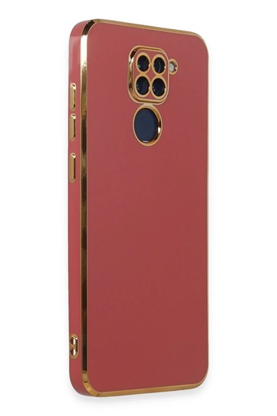 Mey İthalat®   Redmi Note 9 Kılıf Volet Silikon - Kırmızı