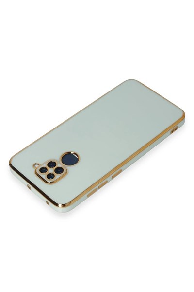 Mey İthalat®   Redmi Note 9 Kılıf Volet Silikon - Açık Yeşil