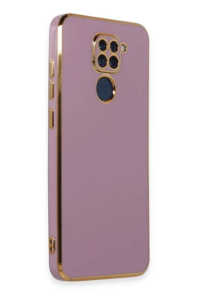Mey İthalat®   Redmi Note 9 Kılıf Volet Silikon - Mor