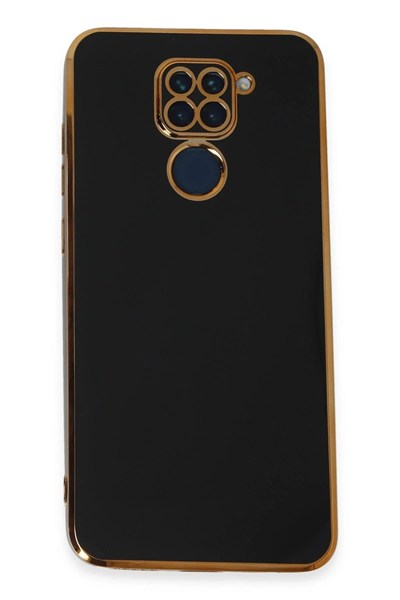 Mey İthalat®   Redmi Note 9 Kılıf Volet Silikon - Siyah
