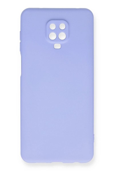 Mey İthalat®   Redmi Note 9 Pro Kılıf Nano içi Kadife Silikon - Lila