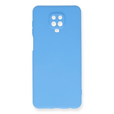 Mey İthalat®   Redmi Note 9 Pro Kılıf Nano içi Kadife Silikon - Mavi