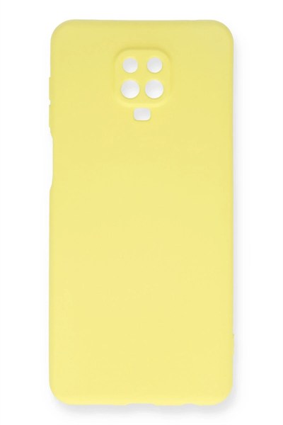 Mey İthalat®   Redmi Note 9 Pro Kılıf Nano içi Kadife Silikon - Sarı