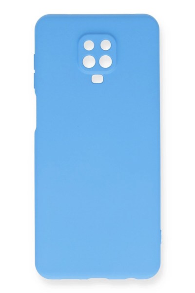 Mey İthalat®   Redmi Note 9 Pro Kılıf Nano içi Kadife Silikon - Mavi