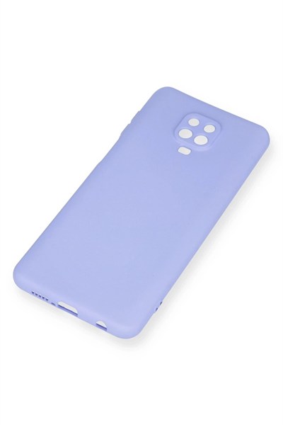 Mey İthalat®   Redmi Note 9 Pro Kılıf Nano içi Kadife Silikon - Lila