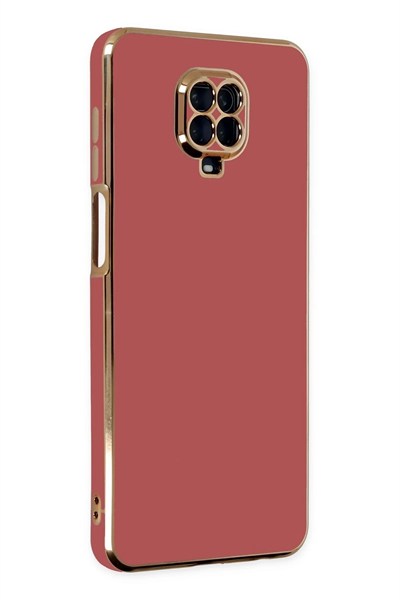 Mey İthalat®   Redmi Note 9 Pro Kılıf Volet Silikon - Kırmızı