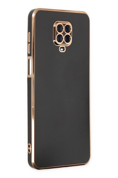 Mey İthalat®   Redmi Note 9 Pro Kılıf Volet Silikon - Siyah